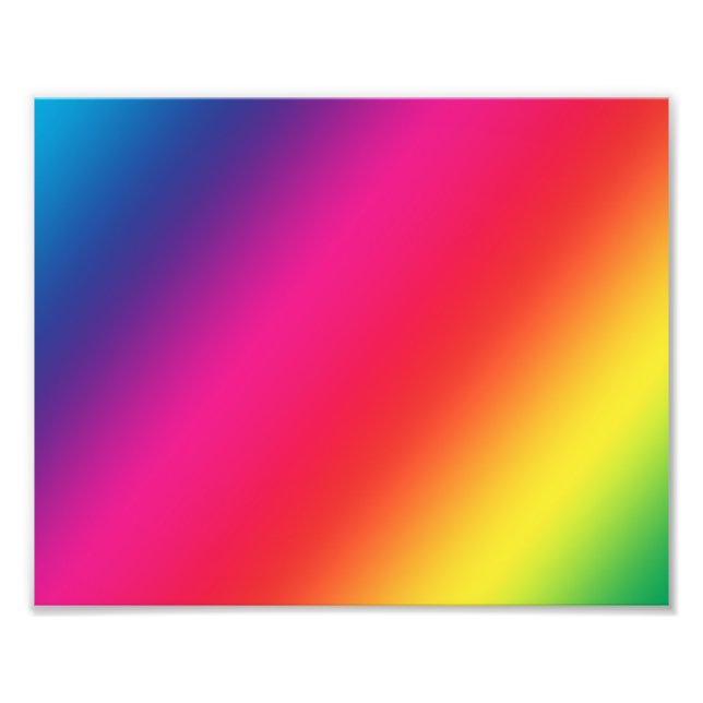 Rainbow Colors Foto Print (Vorne)