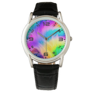 Rainbow Colors Fur Design-75293 Armbanduhr