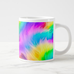 Rainbow Colors Fur Design-75293 Jumbo-Tasse