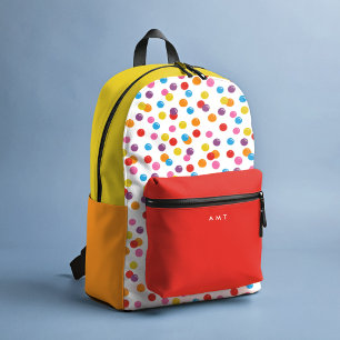 Rainbow Colors Gumball Personalisierter Name Bedruckter Rucksack