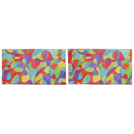 Rainbow Colors Handgezeichnetes Crayon Doodle Must Kissenbezug