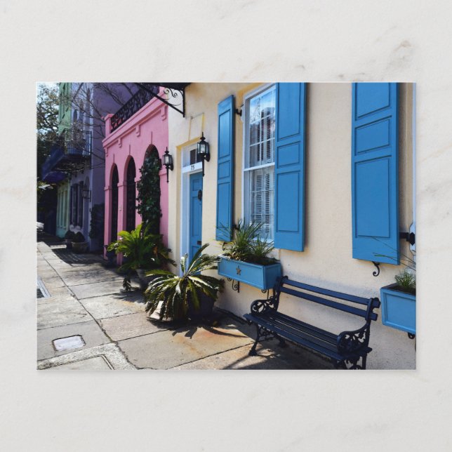 Rainbow Colors in Charleston, South Carolina Postkarte (Vorderseite)