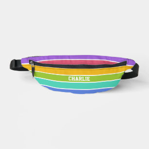 Rainbow Colors individuelle Name Bauchtasche