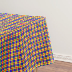 Rainbow Colors Kariert Tartan Pattern Tischdecke
