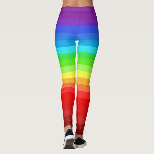 Rainbow Colors Leggings Colorful Modern Design (Rückseite)