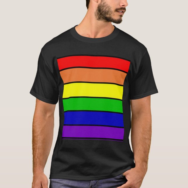 Rainbow Colors LGBT Gay/Quees Shirt (Vorderseite)
