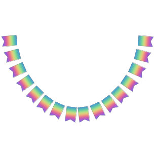 Rainbow Colors Party Bunting Flags Wimpelkette