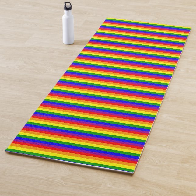 Rainbow Colors Pride Flag LGBTQIA+ Yogamatte (Beispiel)