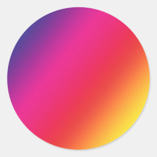 Rainbow Colors Round Aufkleber