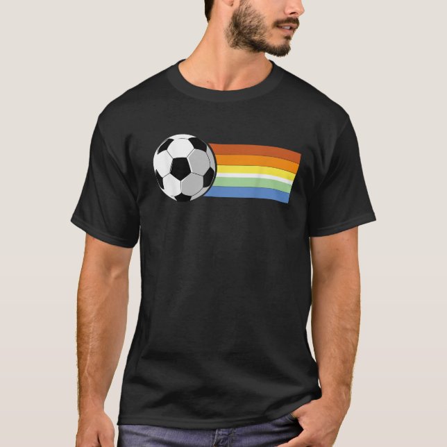 Rainbow Colors Soccer T-Shirt (Vorderseite)