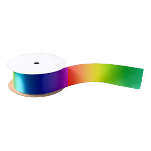 Rainbow Colors Spectrum  Satinband