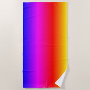 Rainbow Colors Strandtuch Neonfarben