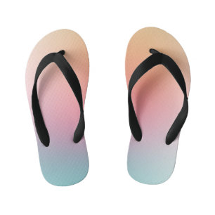 Rainbow Colors Trendy Pink Red Orange Yellow Blue Kinderbadesandalen