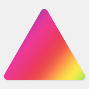 Rainbow Colors Triangle Sticker