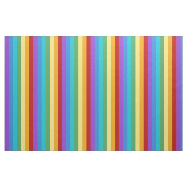 Rainbow Colour Vertikal Stripes Muster Stoff (Yard (91,4 cm))