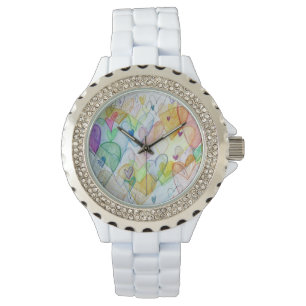 Rainbow Community Herz Design Custom Art Watch Armbanduhr