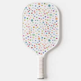 Rainbow Confetti Dots Wassercolor Pickleball Paddl Schläger