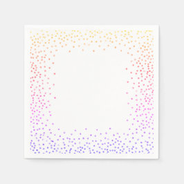 Rainbow Confetti Paper Napkins Serviette