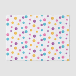Rainbow Confetti Polka Dots Geburtstagsparty Seidenpapier