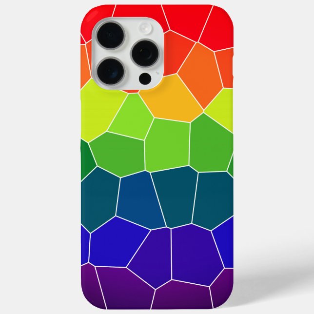 Rainbow-COOLES Muster Case-Mate iPhone Hülle (Rückseite)