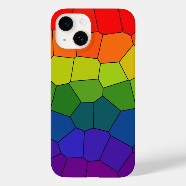Rainbow-COOLES Muster Case-Mate iPhone Hülle (Rückseite)