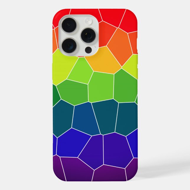 Rainbow-COOLES Muster iPhone Hülle (Rückseite)