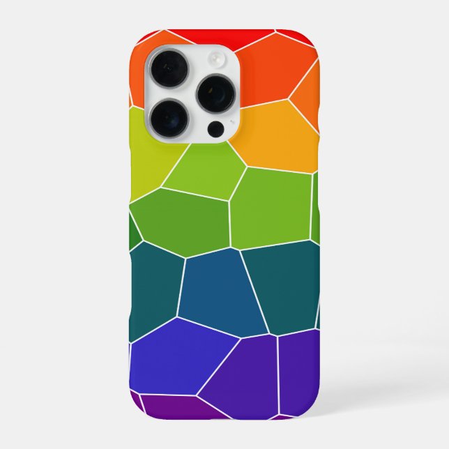 Rainbow-COOLES Muster iPhone Hülle (Rückseite)