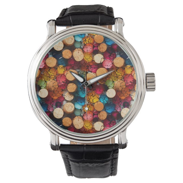 Rainbow Cork Watch Armbanduhr (Vorderseite)