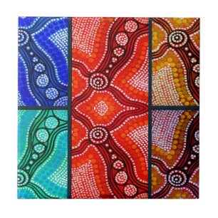 Rainbow Corroboree Panel Fliese