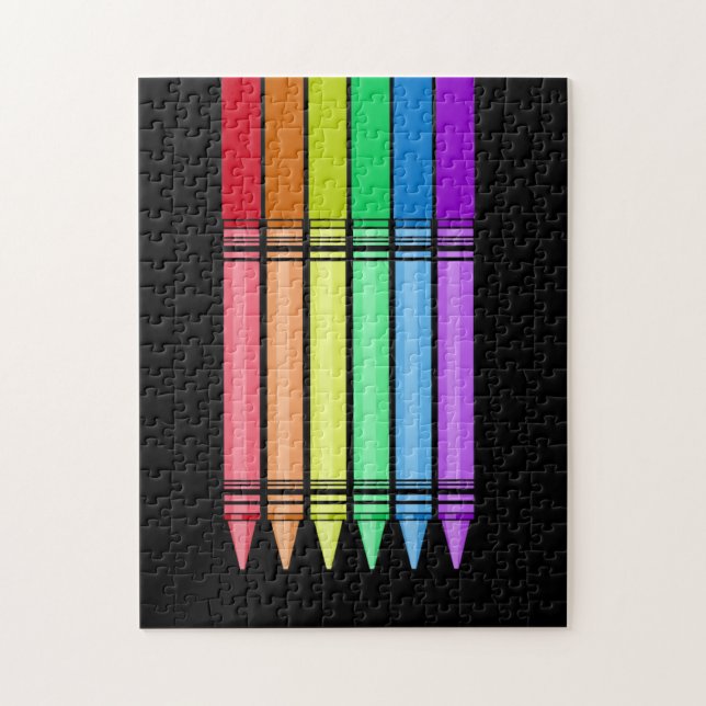 Rainbow Crayon Puzzle (Vertikal)