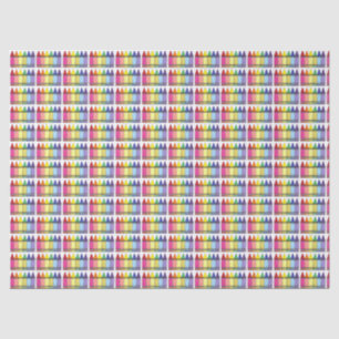 Rainbow Crayons Artist Art Class Birthday Party Seidenpapier