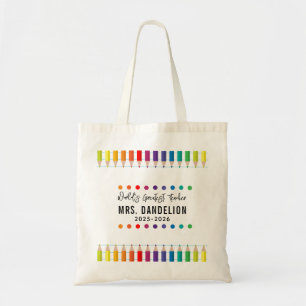 Rainbow Crayons Kindergarten Lehrer Tragetasche