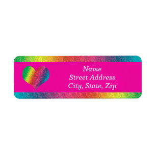 [Rainbow Crinkle Wedding] Colorful Heart Pink