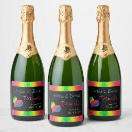 [Rainbow Crinkle Wedding] Heart Butterfly Black