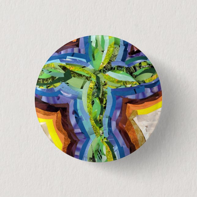 Rainbow Cross Button (Vorderseite)