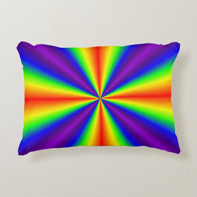 Rainbow Cross Dekokissen (Vorderseite)