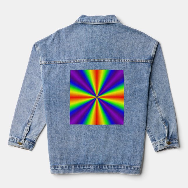Rainbow Cross Denim Jacket Jeansjacke (Rückseite)