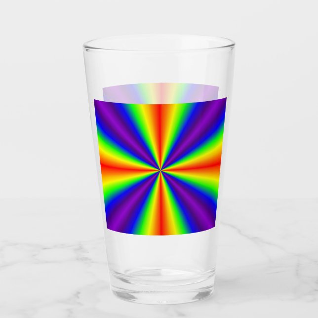 Rainbow Cross Glass Tumbler (Vorderseite)