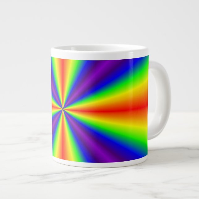 Rainbow Cross Jumbo-Tasse (Vorderseite Rechts)