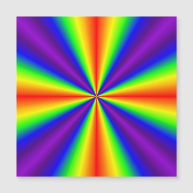 Rainbow Cross Magnetic Card Magnetkarte (Vorderseite)