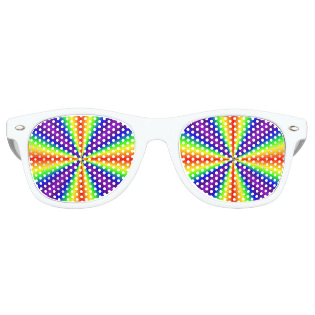 Rainbow Cross Partybrille (Vorderseite)