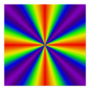 Rainbow Cross Poster