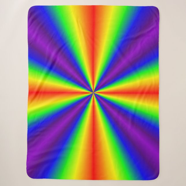 Rainbow Cross Sherpa Blanket Sherpadecke (Vorderseite)