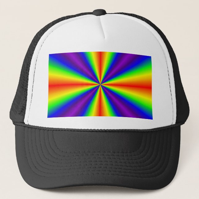Rainbow Cross Truckerkappe (Vorderseite)
