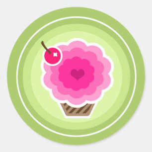 RAINBOW CUPCAKE STICKER