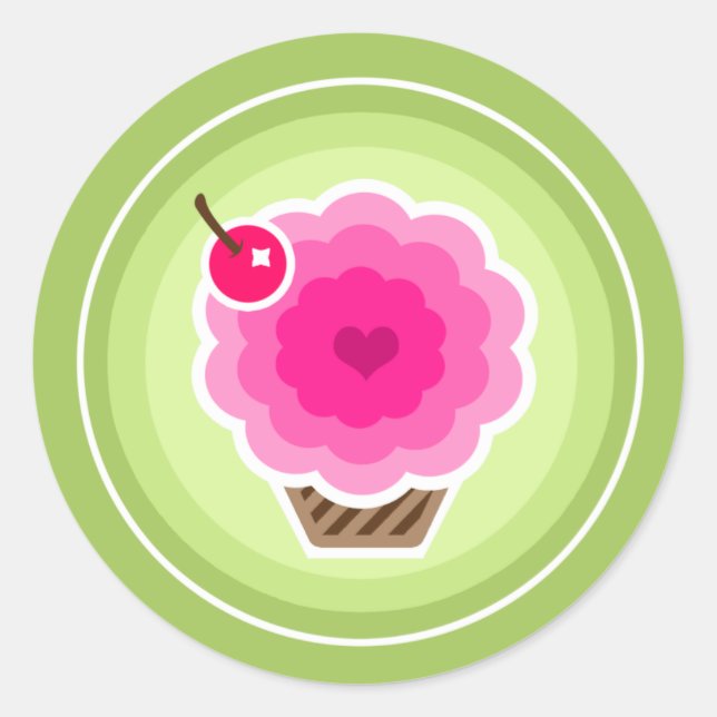 RAINBOW CUPCAKE STICKER (Vorderseite)