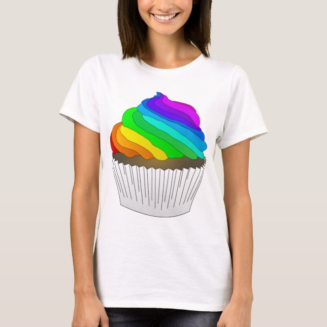 Rainbow Cupcake T-Shirt (Vorderseite)