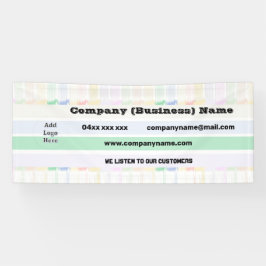 Rainbow Custom Company Banner mit Logo