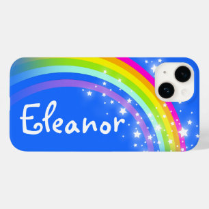 Rainbow custom fügen Sie Ihren Namen blauer Himmel Case-Mate iPhone Hülle