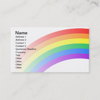 Rainbow Custom Visitenkarte